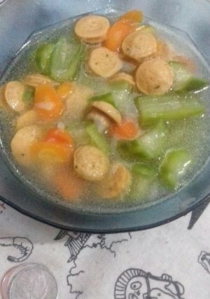 Foto resep Sayur oyong sosis