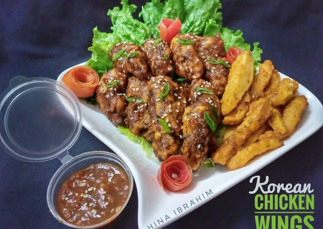 Korean Chicken Wings with Honey Garlic Sauce