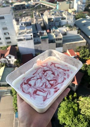 Hình của món Strawberry cheesecake ice-cream.