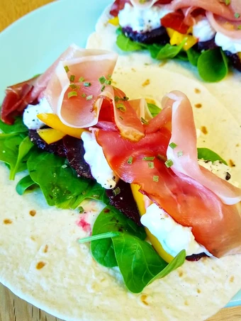 Easy Way Prepare Recipe Smoked Ham &amp; Beetroot Wraps that is Delicious, Addictive}
