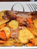 Cerdo al horno con verduras