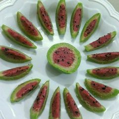 A picture of Watermelon cashew sweet.
