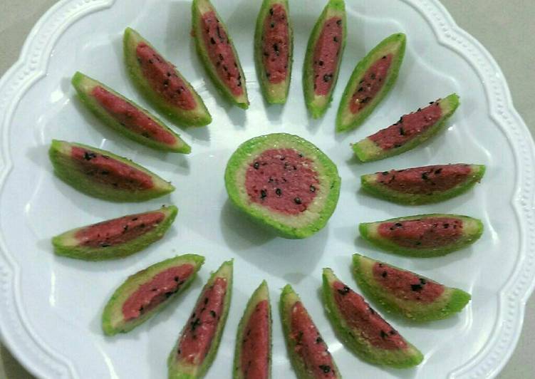Step-by-Step Guide to Make Homemade Watermelon cashew sweet