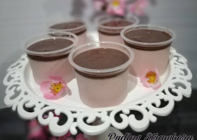 Resep masakan Puding Susu Strawberry | Cara Buat Puding Susu Strawberry Yang Paling Enak