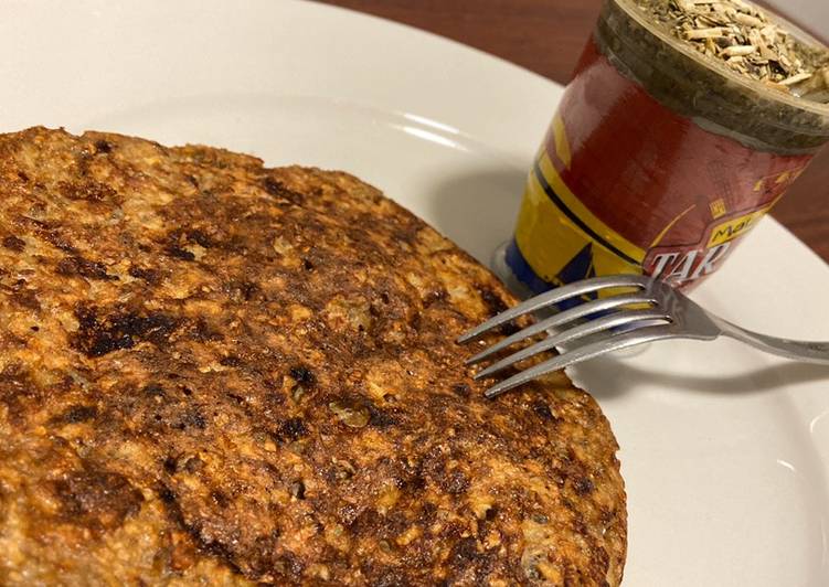 Tortilla de avena, banana y coffee. Empezá tus mañana de forma saludable. 🌞💫 Receta de Romina