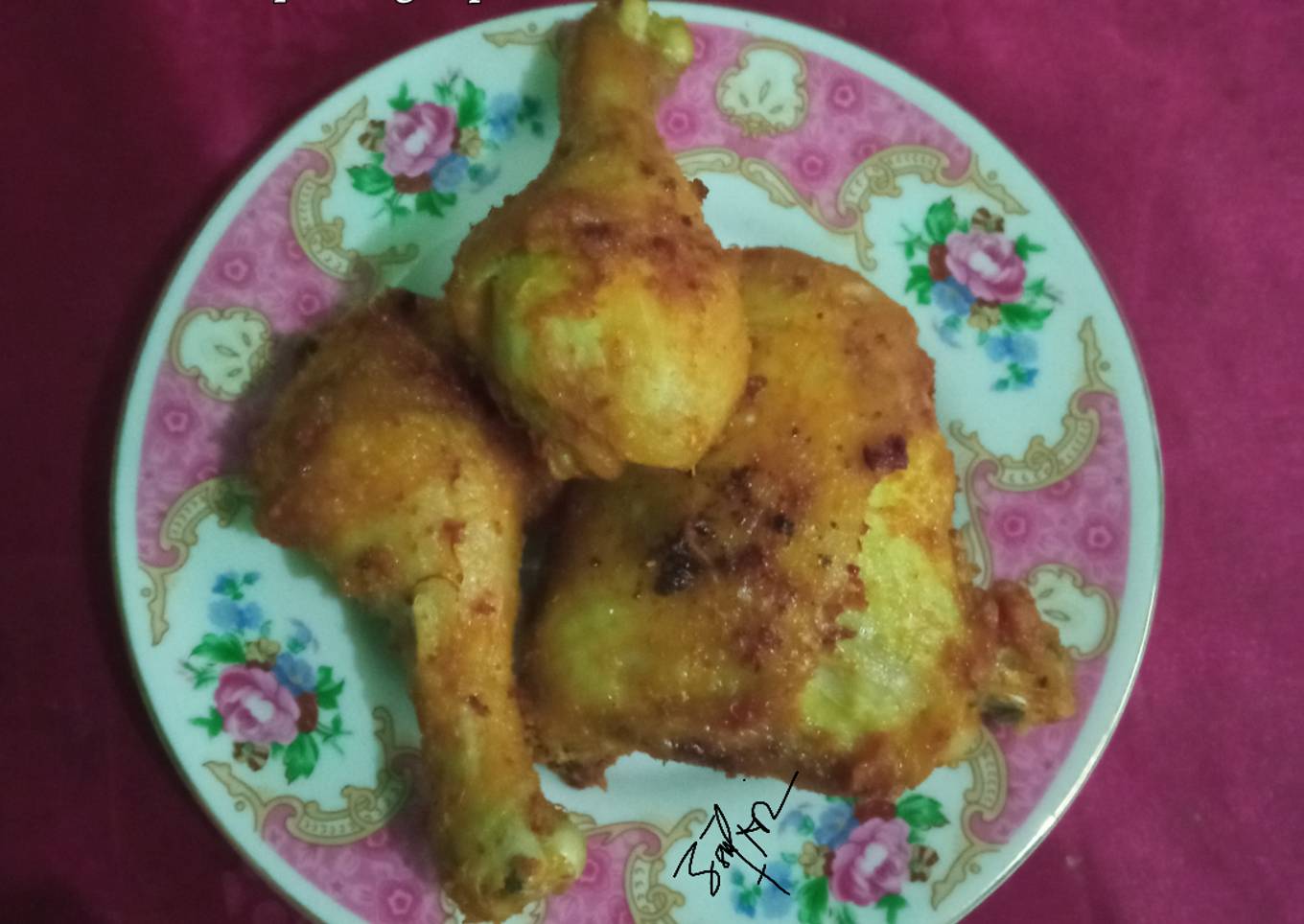 Ayam goreng tanpa ungkep