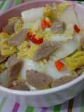 Tumis Sawi Putih Bakso