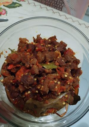 Foto resep Oseng mercon sapi
