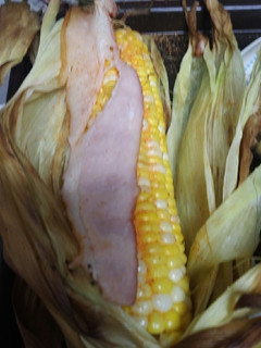 A picture of Grilled Corn and Bacon.