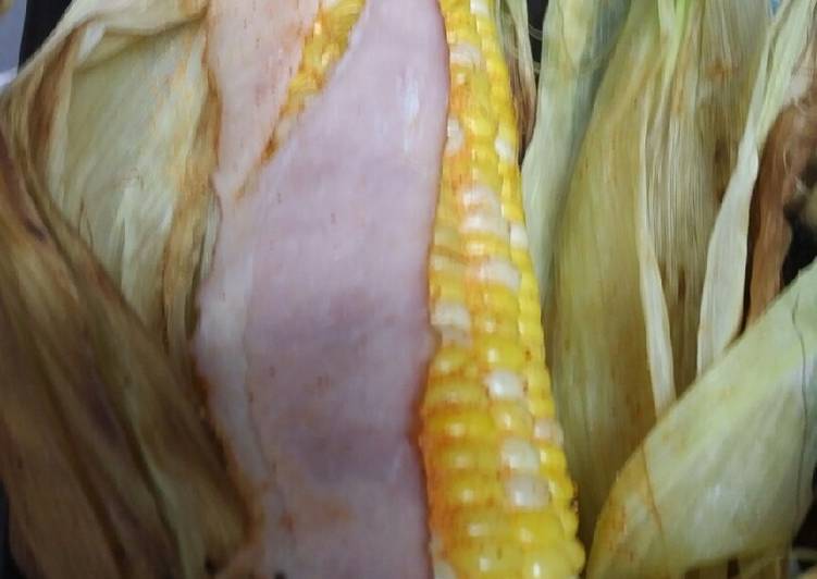 Recipe of Homemade Grilled Corn and Bacon