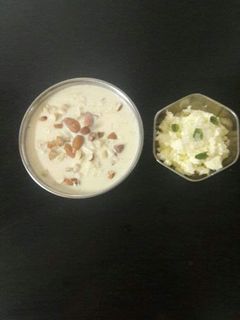 खीर और मक्खन मिश्री (kheer aur makhan mishri recipe in Hindi) रेसिपी मुख्य फोटो