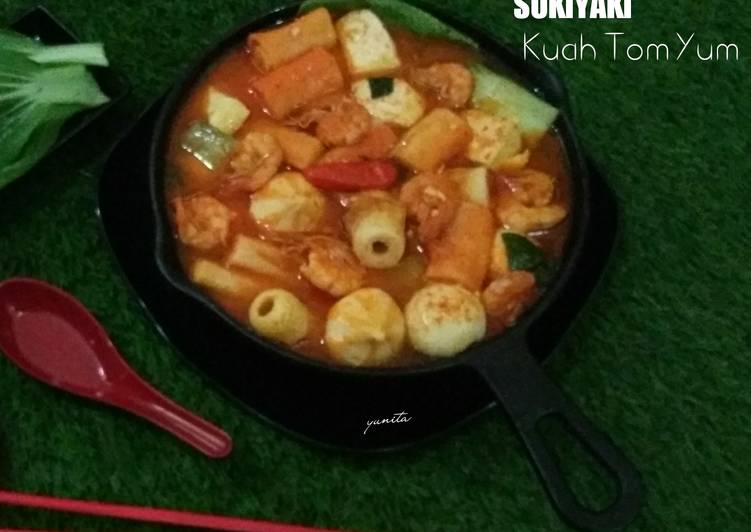 Resep Sukiyaki Kuah Tom Yum yang Enak