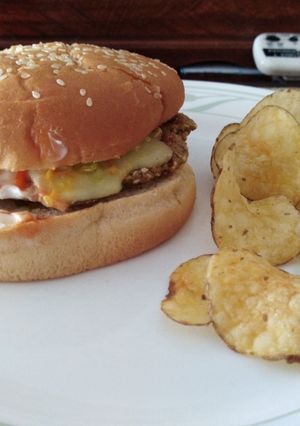 Una foto de Hamburguesa de Quinoa