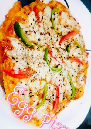 A picture of Egg pizza.