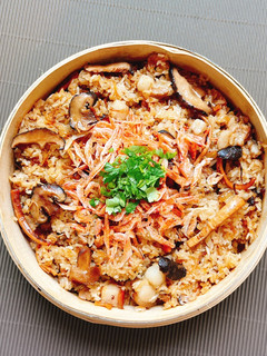 櫻花蝦油飯 的食譜成品照片