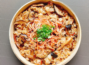 櫻花蝦油飯 的食譜成品照片
