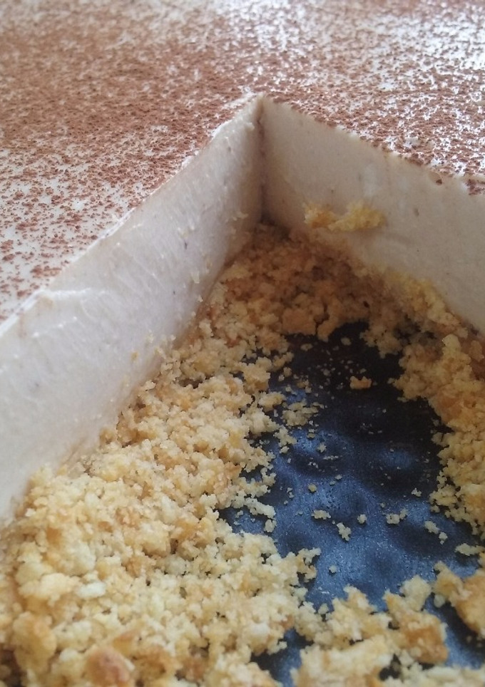 Una foto de Tarta de queso y stracciatella