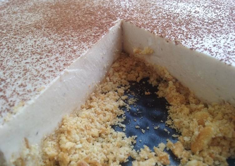 Tarta de queso y stracciatella