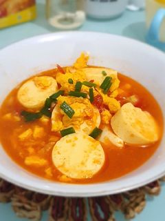 Foto resep Tumis Telur Tomat Tahu Jepang (MPASI 1y+) 🥚🍅