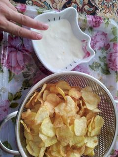 عکسی از دستور چیپس سرکه ای