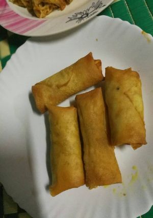 صورة لوصفة سبرنج رول بحشوة الدجاج