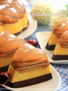 Foto resep PUDING MARIE REGAL 3 LAPIS Yummy&Rich