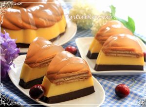 Foto resep PUDING MARIE REGAL 3 LAPIS Yummy&Rich