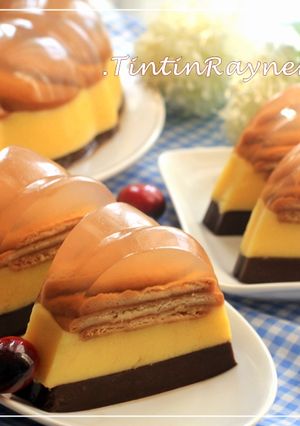 Foto resep PUDING MARIE REGAL 3 LAPIS Yummy&Rich