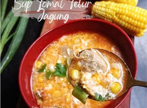 Foto resep Sup Tomat Telur Jagung
