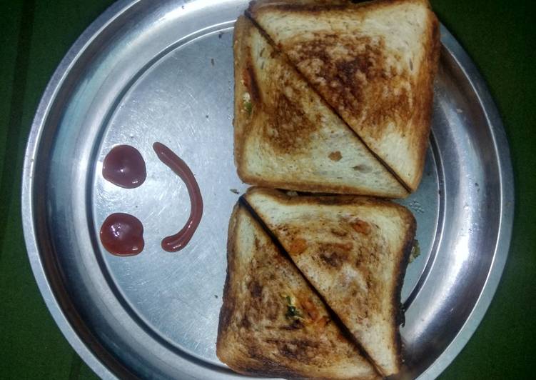 Recipe of Perfect Veg Cheese Toast