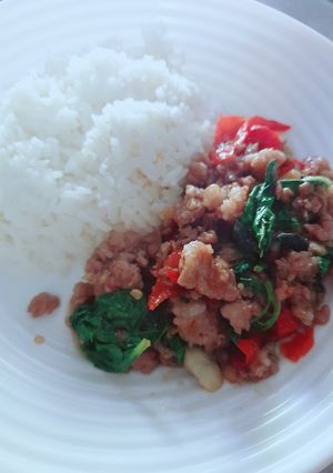 รูปของ กระเพราหมูสับ