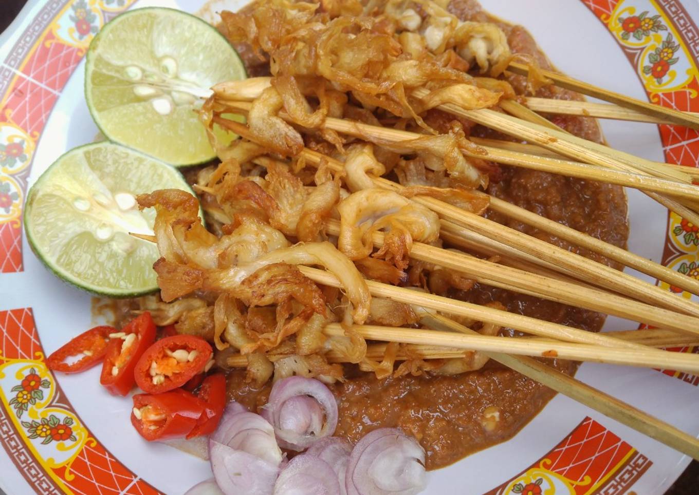 Sate Jamur Goreng