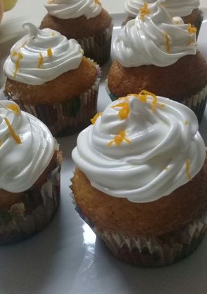 Una foto de Cupcakes de naranja