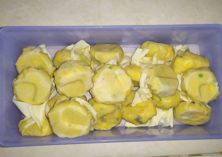 Siomay udang ampas jagung