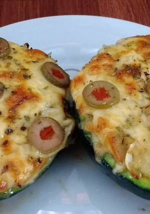 Una foto de Zapallitos rellenos con verduras