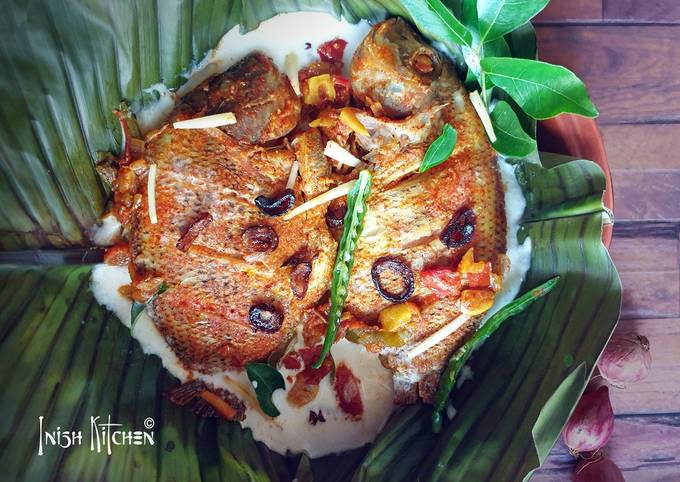 Recipe of Award-winning Steamed Fish Masala in Coconut Gravy