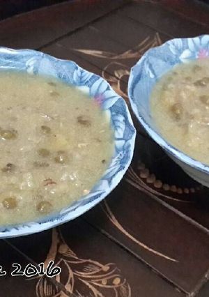 Foto resep Bubur beras merah n kacang ijo..laziiss😋