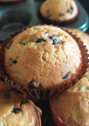 Hình của món Muffin chuối socola.