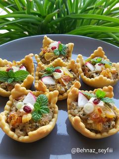 عکسی از دستور تارت کشک بادمجان🥧