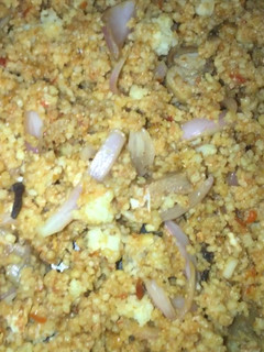 A picture of Easy fried egg couscous.