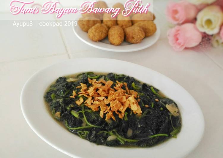 Tumis Bayam Bawang Putih