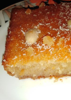 صورة لوصفة البسبوسة بجوز الهند