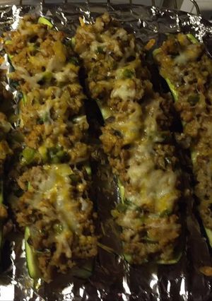 A picture of Baby’s Zuchinni Boats.