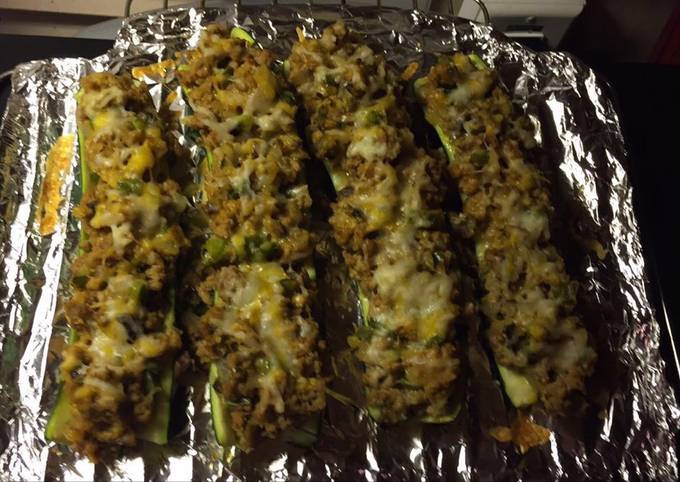 Recipe of Delicious Baby’s Zuchinni Boats