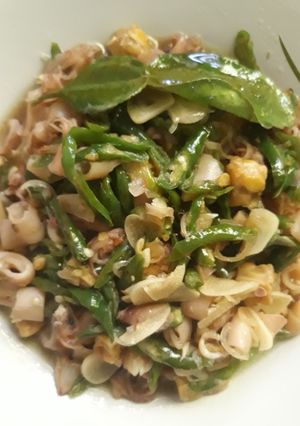 Foto resep Oseng Cumi Asin Cabe Ijo