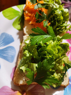 Una foto de Bocadillo con lechuga!