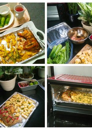 Hình của món Đùi gà nướng mật ong.