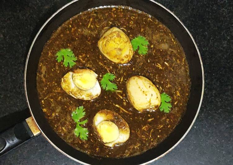 Simple Way to Make Favorite Black Egg Curry