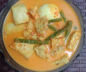 Cara Memasak Cepat Gulai kuning tahu kacang panjang Sedap