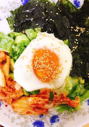 Hình của món Salad rong biển kim chi.